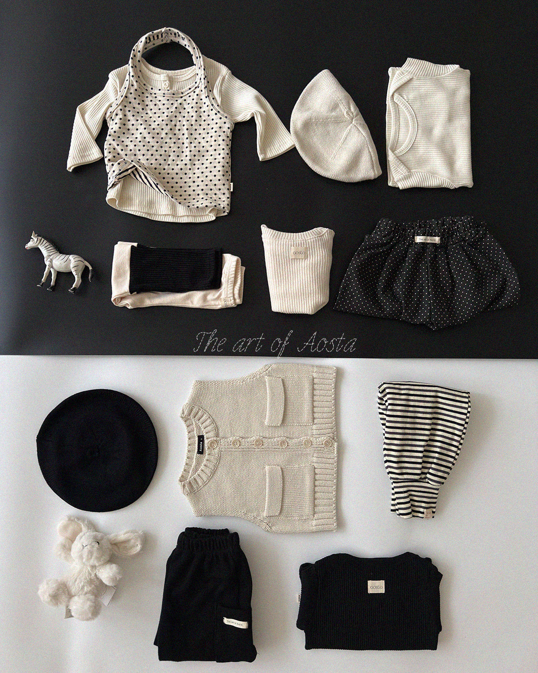 ［Aosta］Knit Cookie Vest