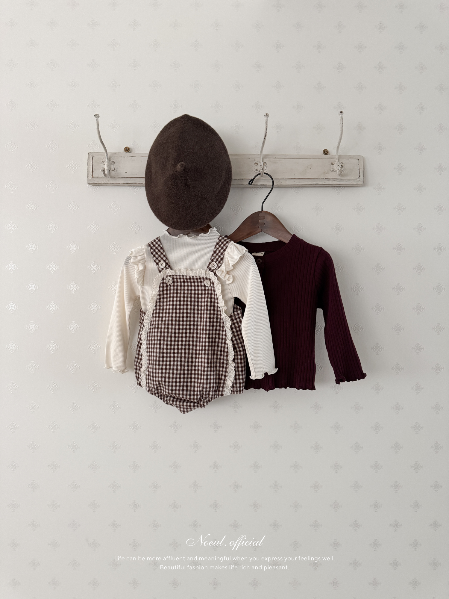 Petit lace suspender suit