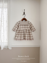 Bonbon check one-piece