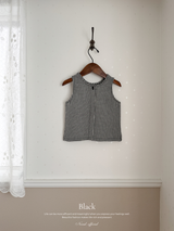 Muse check sleeveless blouse