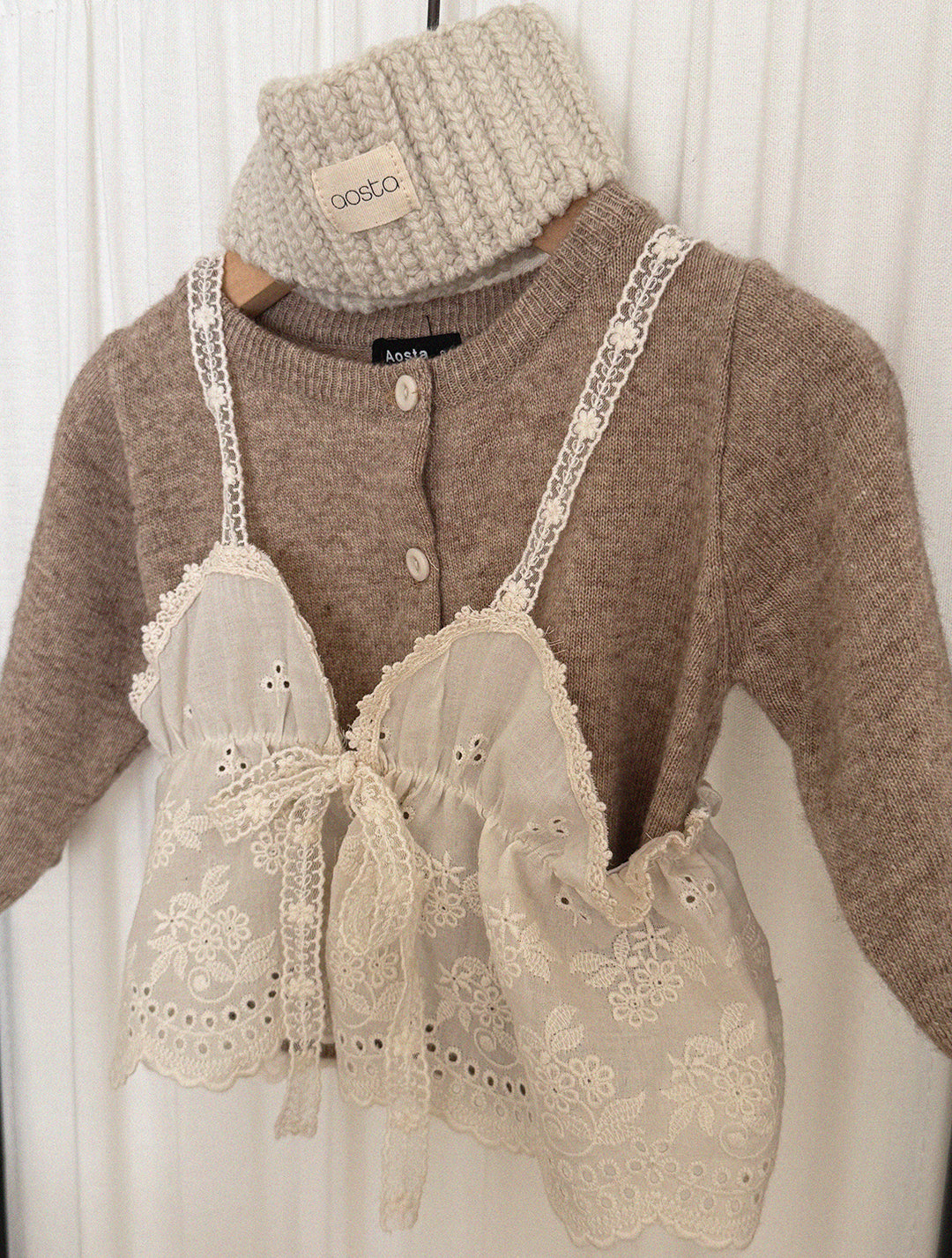 ［Aosta］Knit Cashmere Cardigan