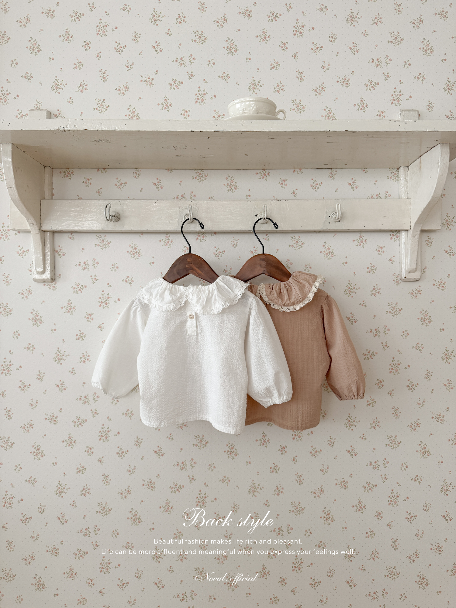 Ray lace collar blouse