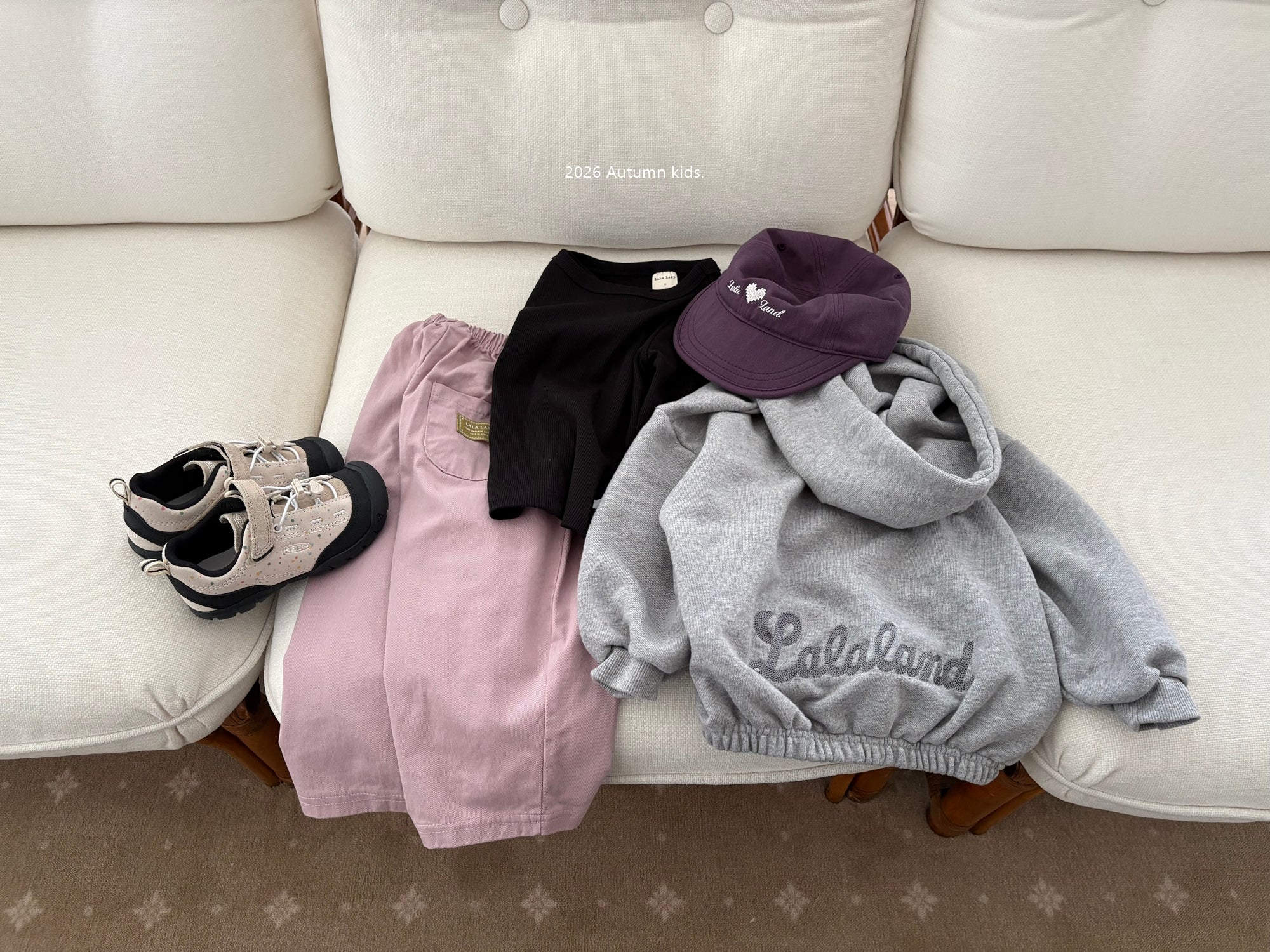 ［Lala land］Beans hood zip up