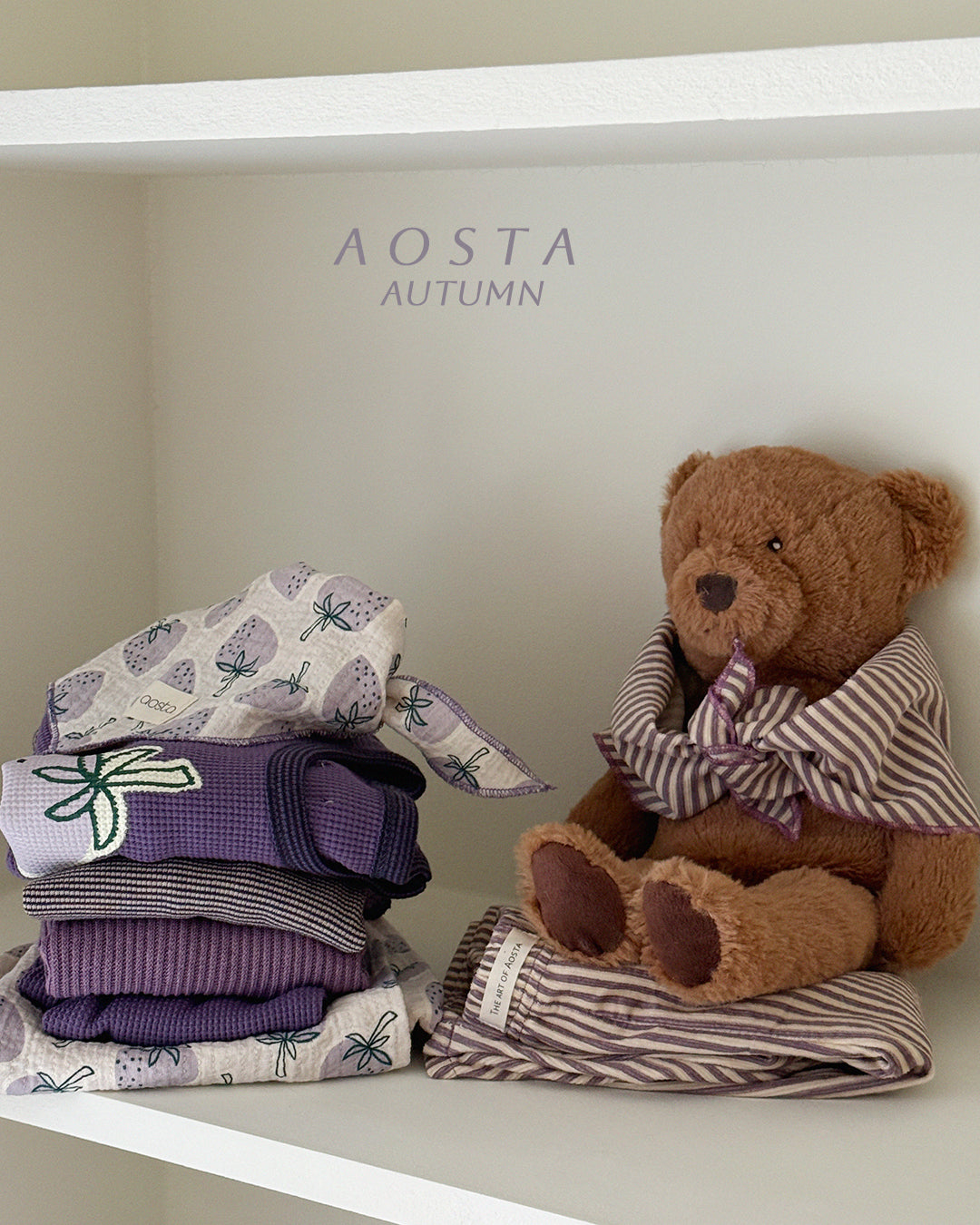 ［Aosta］Louis Stripe Scarf