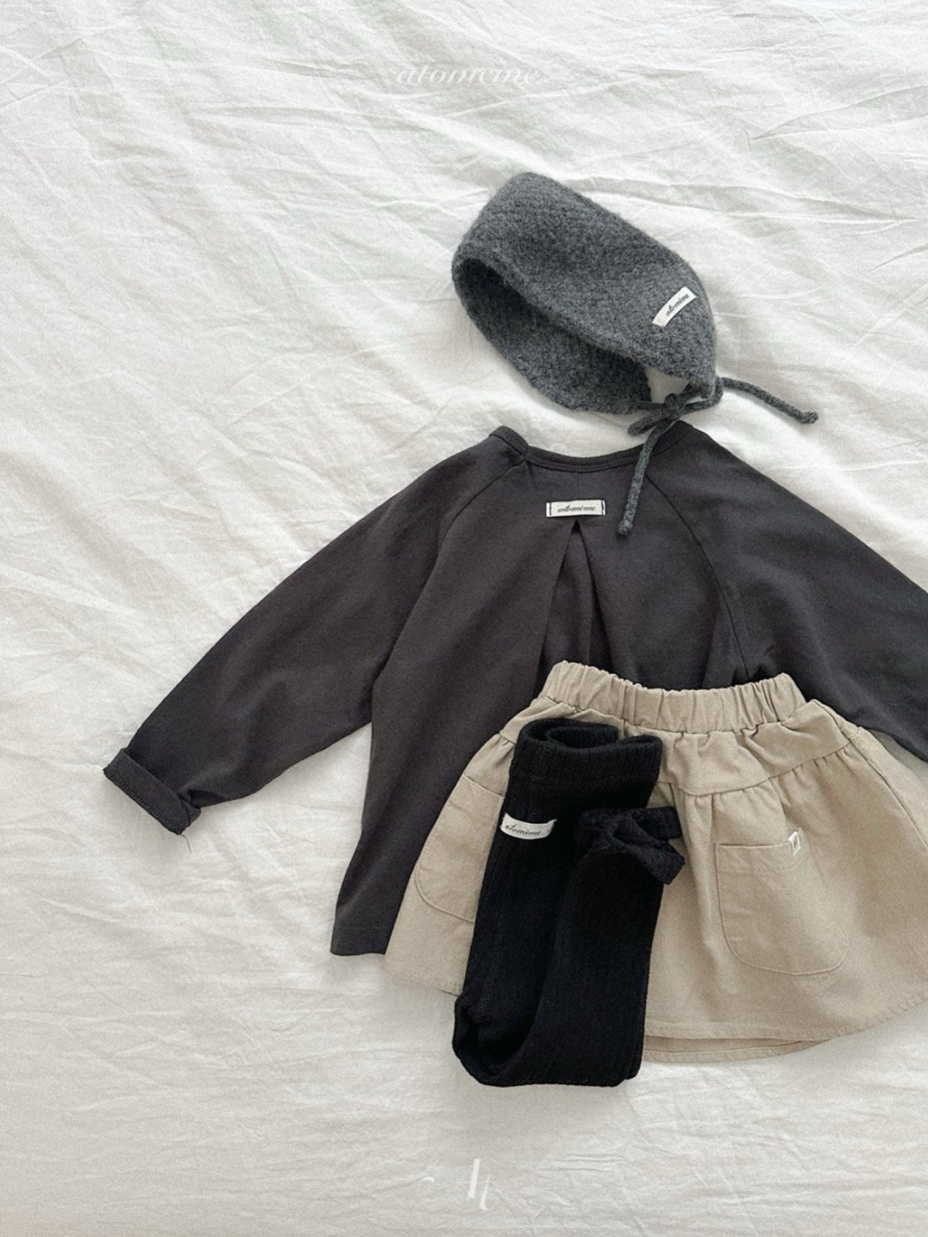 [atomeme] Winter Ribbed Leggings