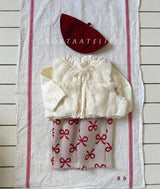 ［Aosta］Fur open vest