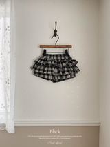 Roman check cancan pants