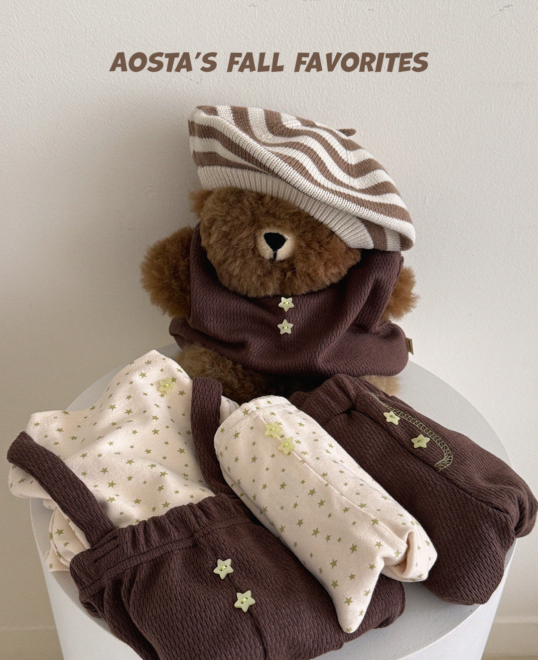 ［Aosta］Star Candy Overalls