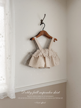 Dobby frill suspender skirt