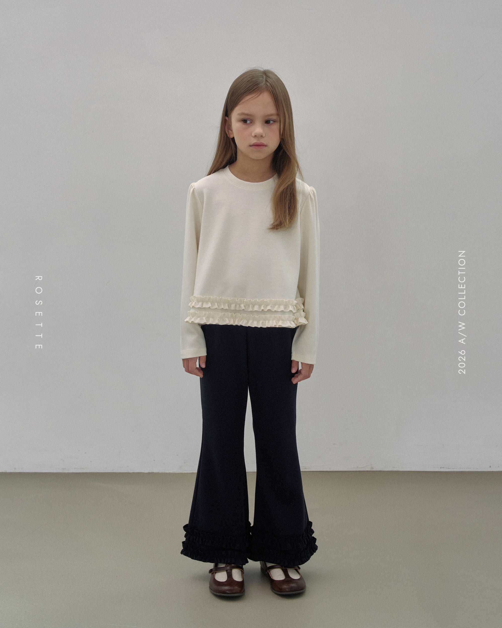 ［ROSETTE］Glowly frill flare pants