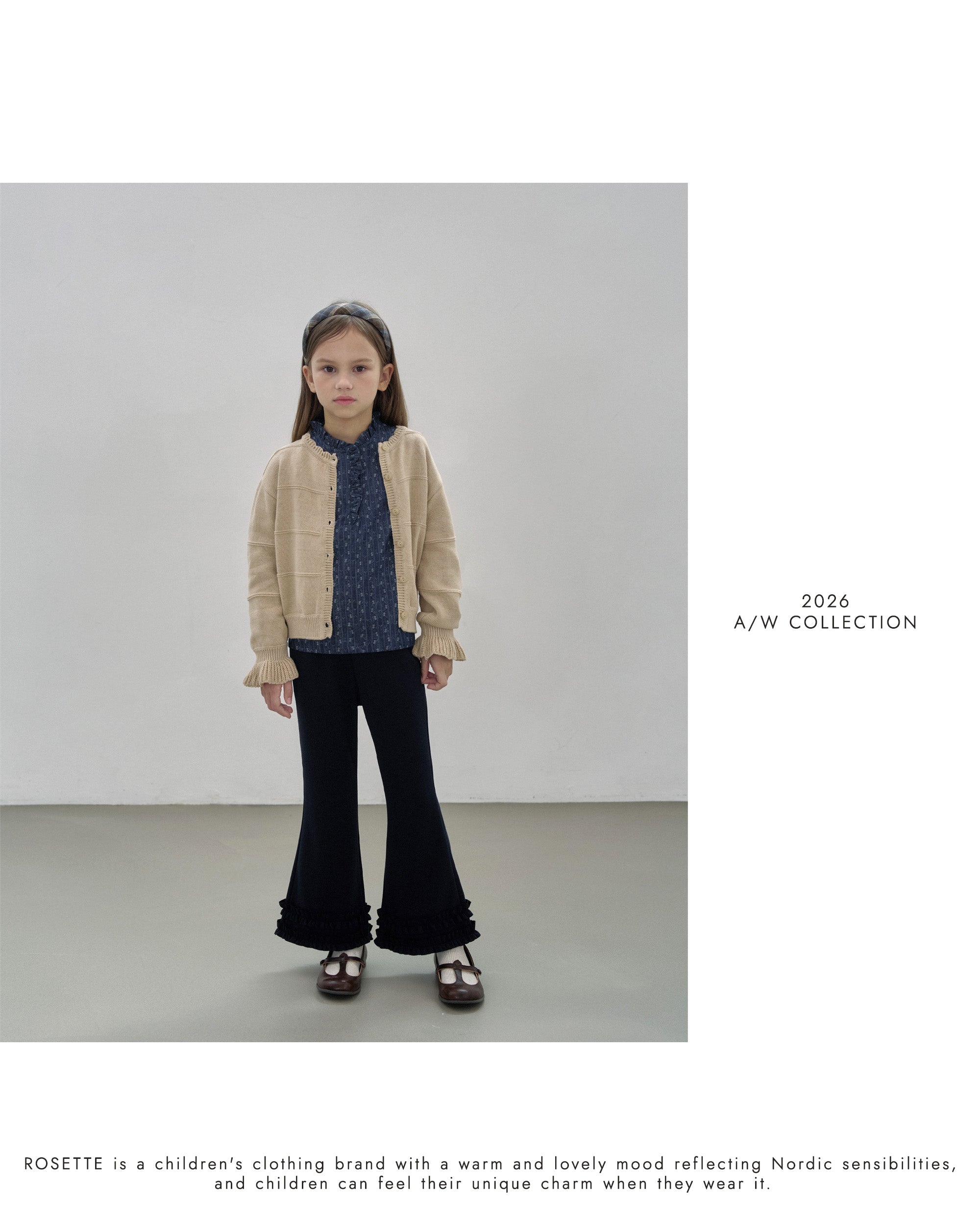 ［ROSETTE］Glowly frill flare pants