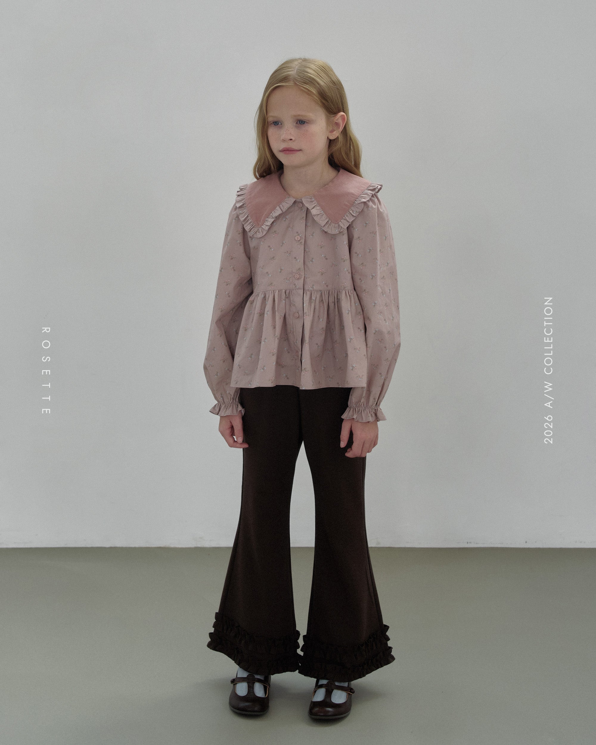 ［ROSETTE］Glowly frill flare pants