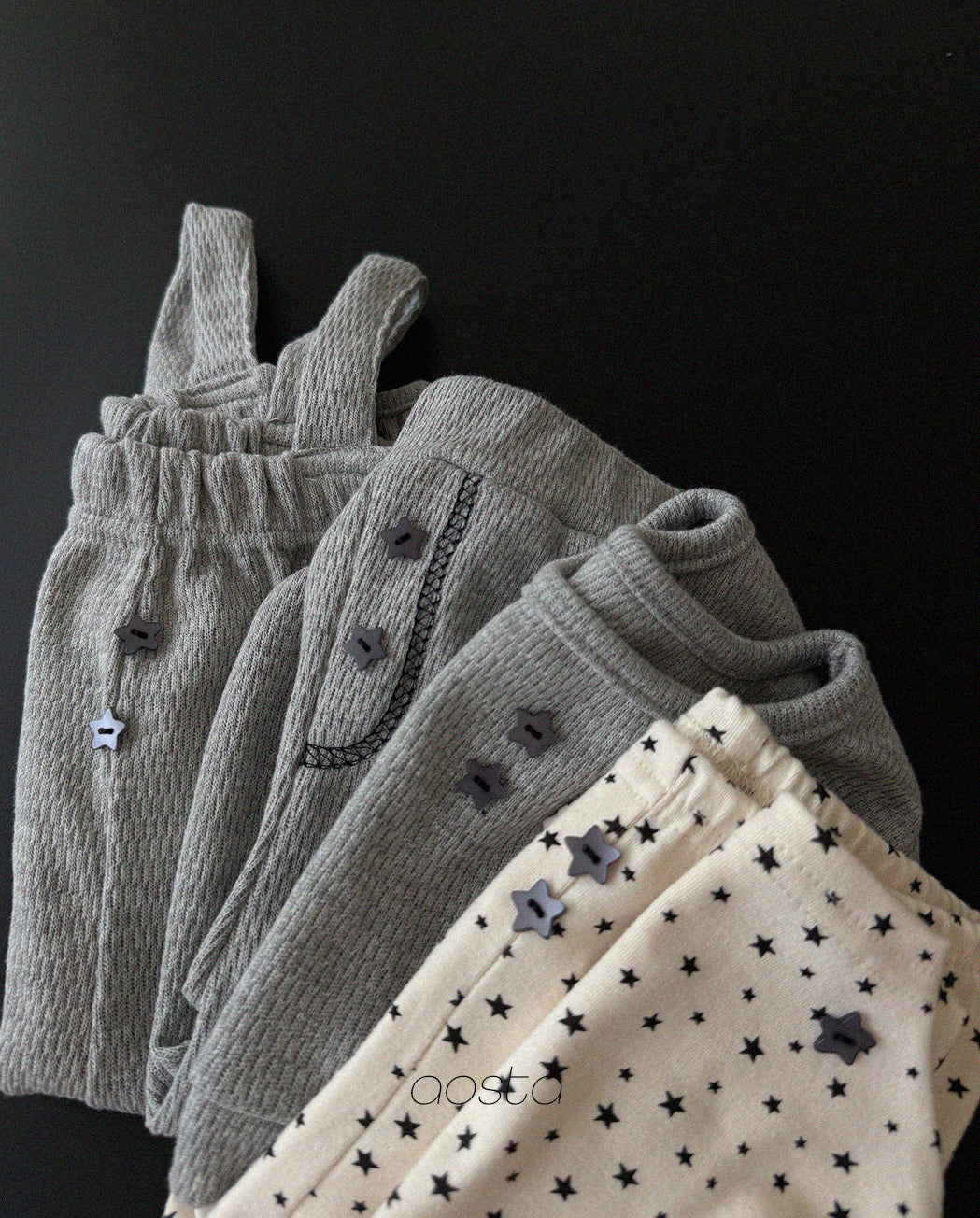 ［Aosta］Star Candy Overalls