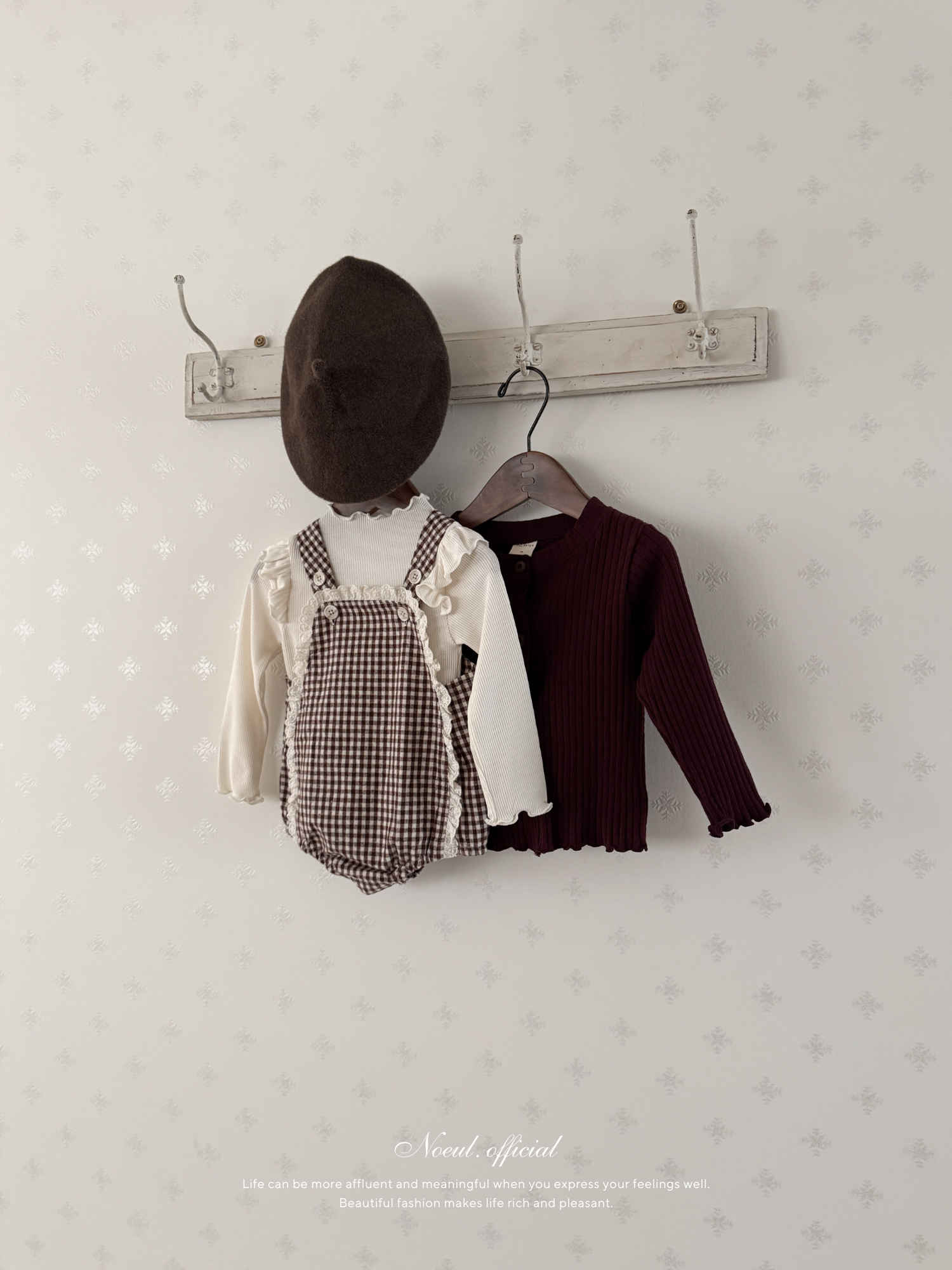 Petit lace suspender suit