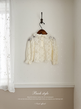 Lauran frill blouse (lace)