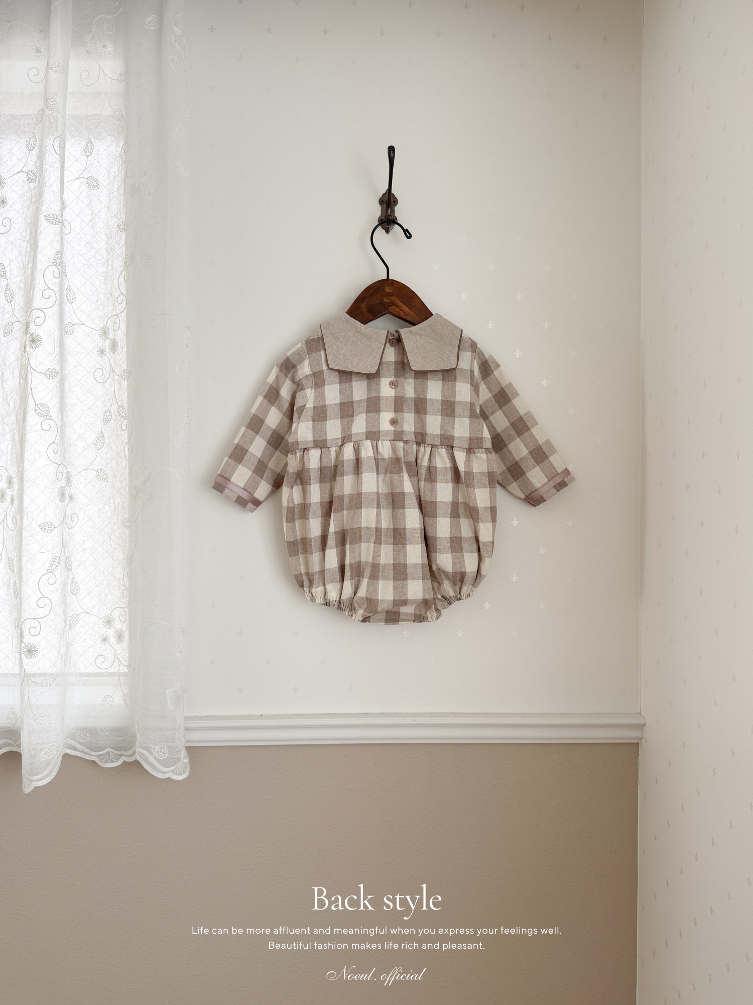 Bonbon check rompers