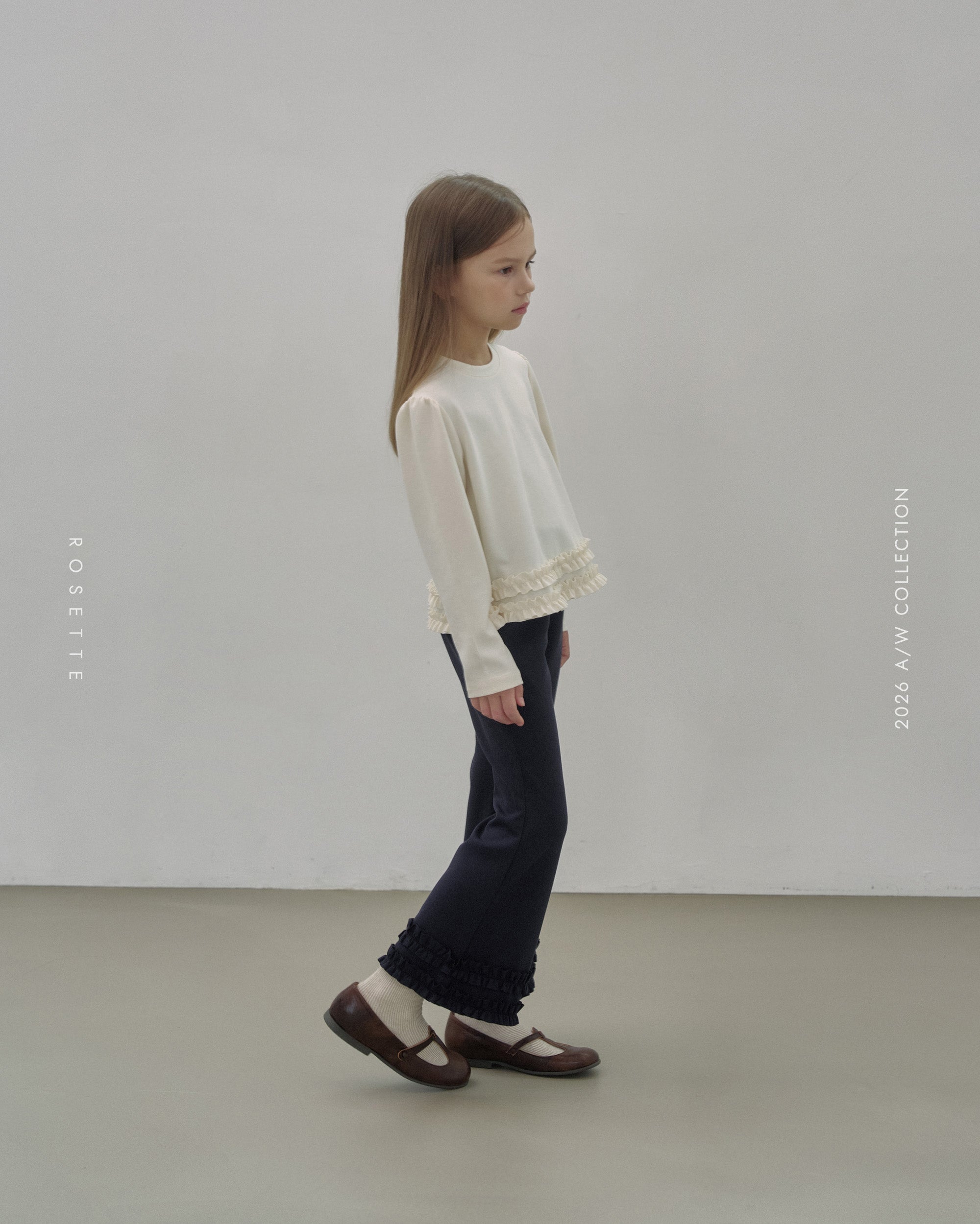 ［ROSETTE］Glowly frill flare pants