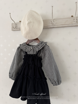 Shirring flare one-piece
