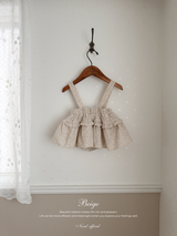 Dobby frill suspender skirt