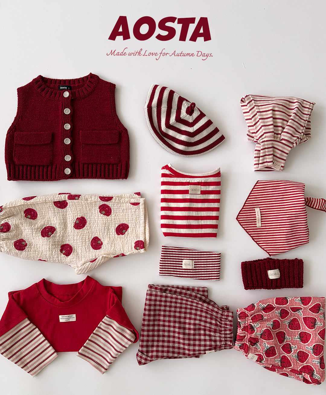 ［Aosta］Knit Cookie Beret