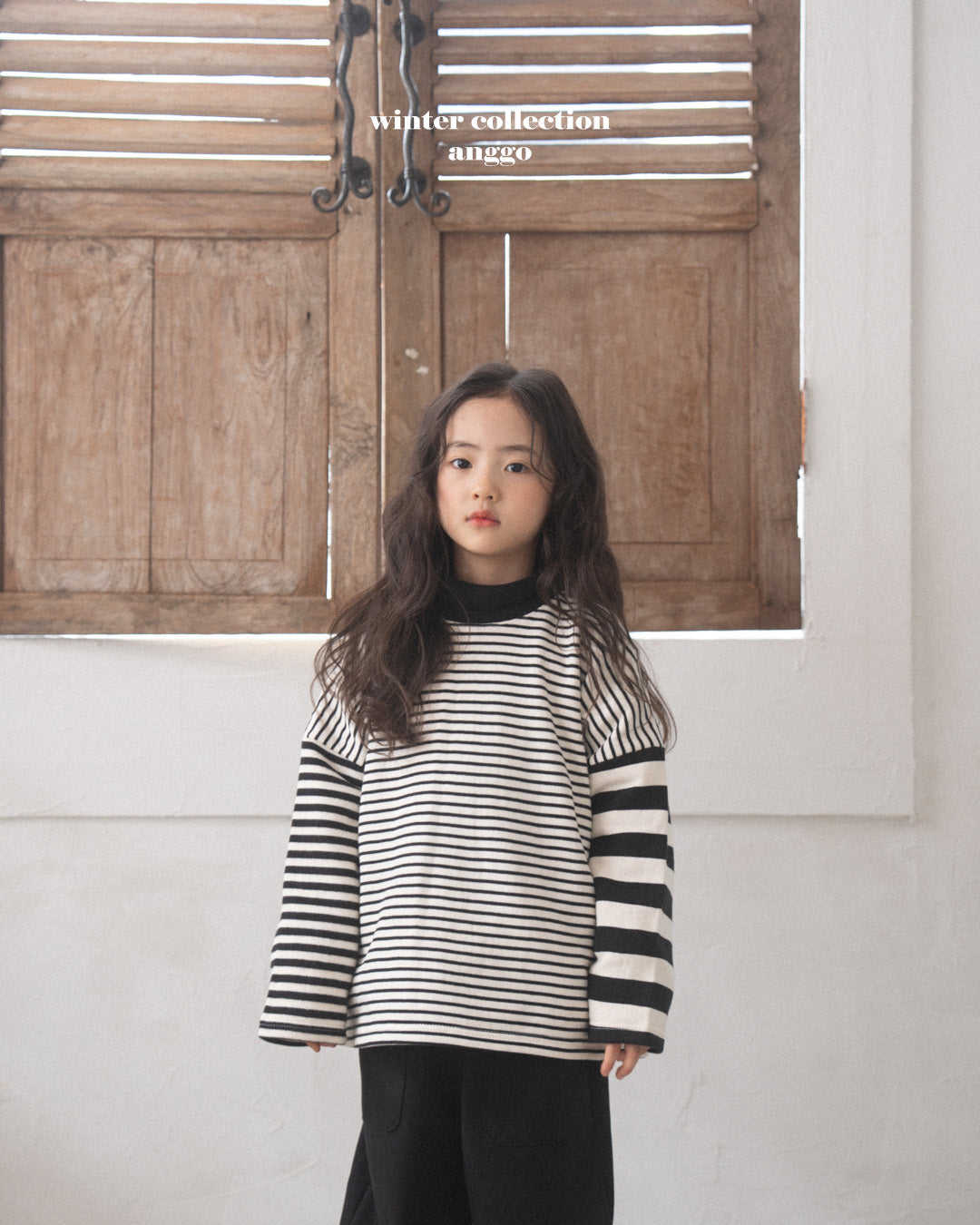 ［anggo］Rusk stripe tops