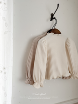 Mellow rib puff tops