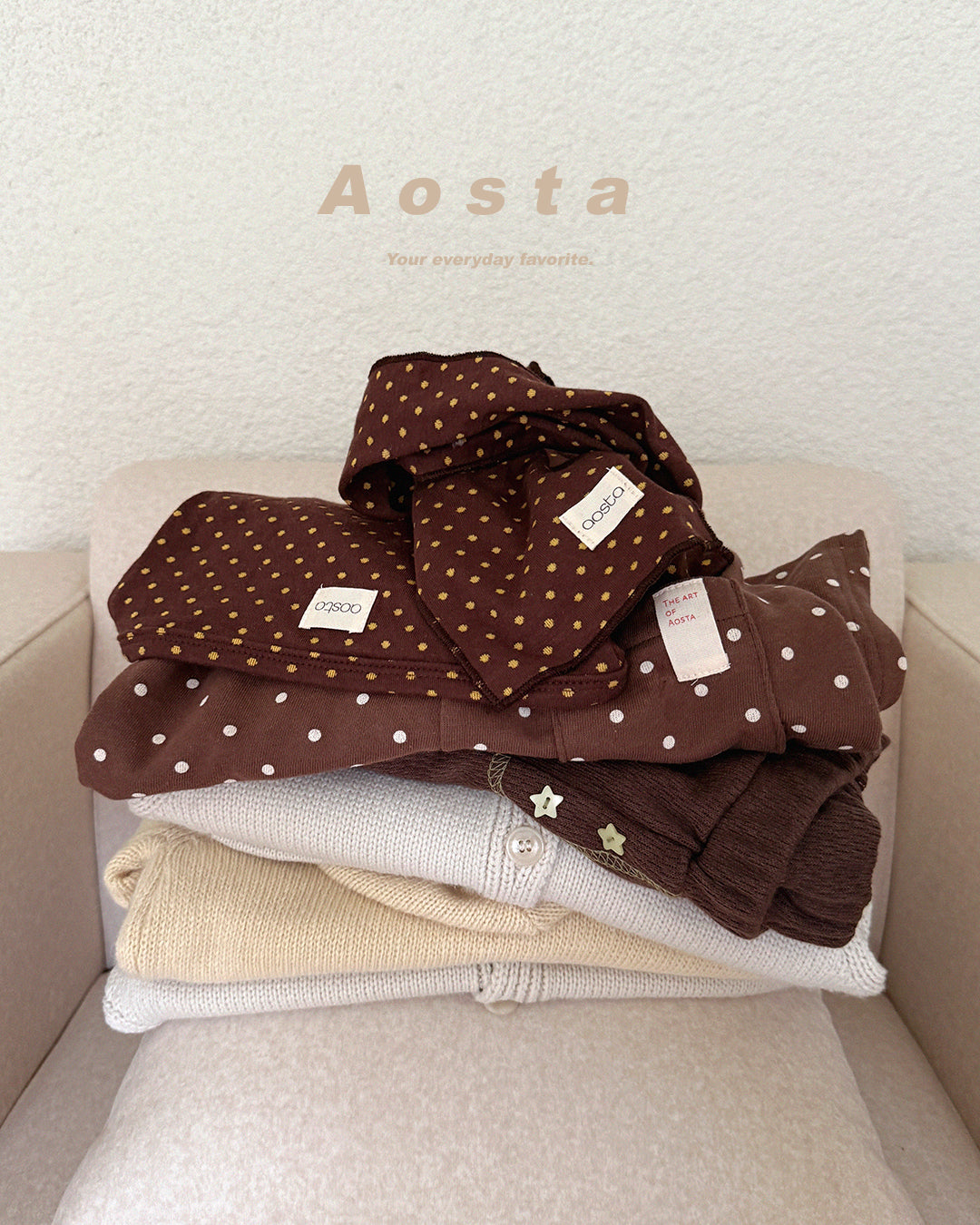 ［Aosta］Choco Chip Muffler