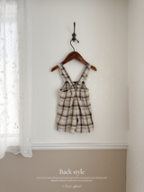 Miserable check suspender pants