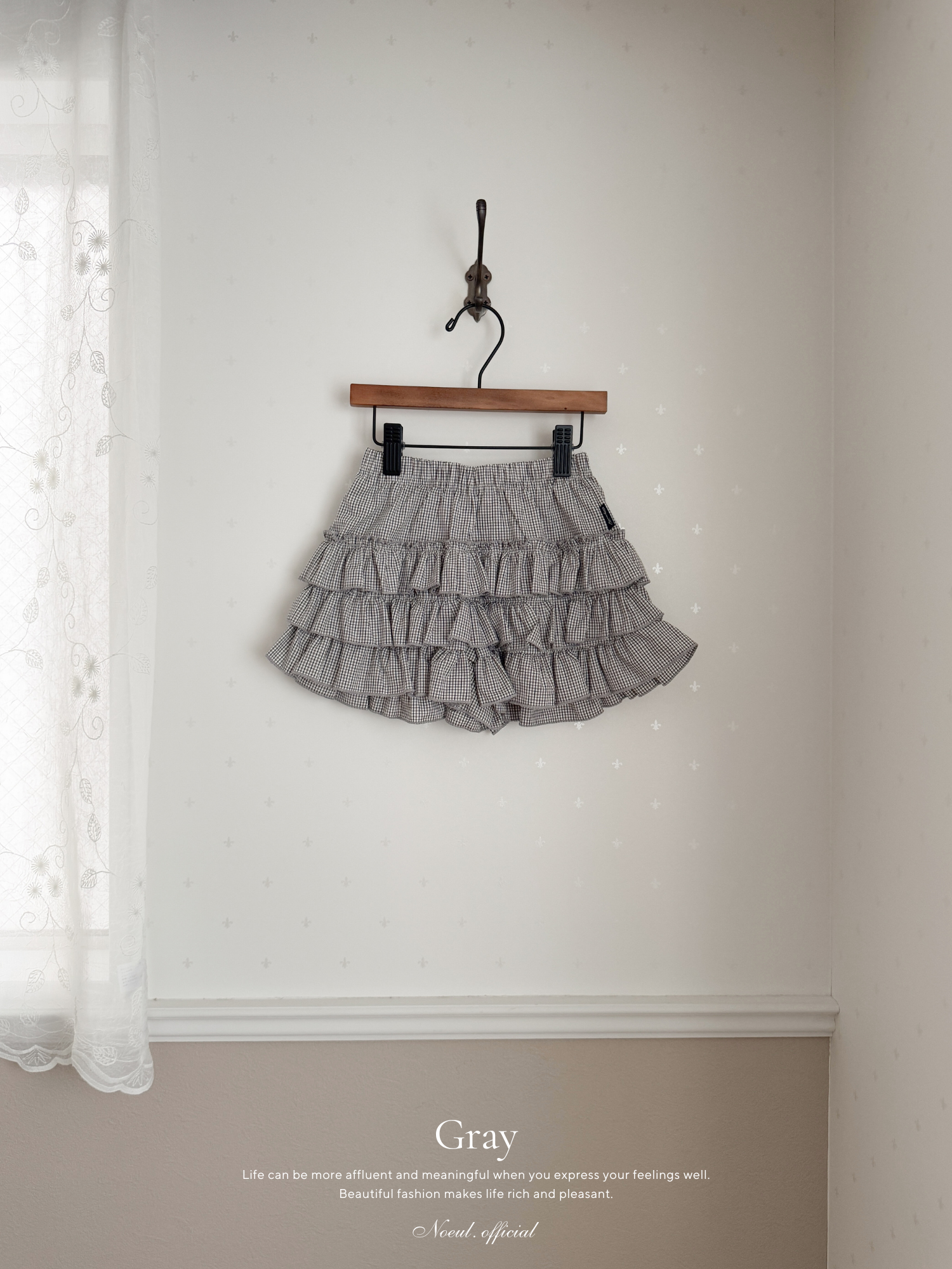 Lulu check cancan pants