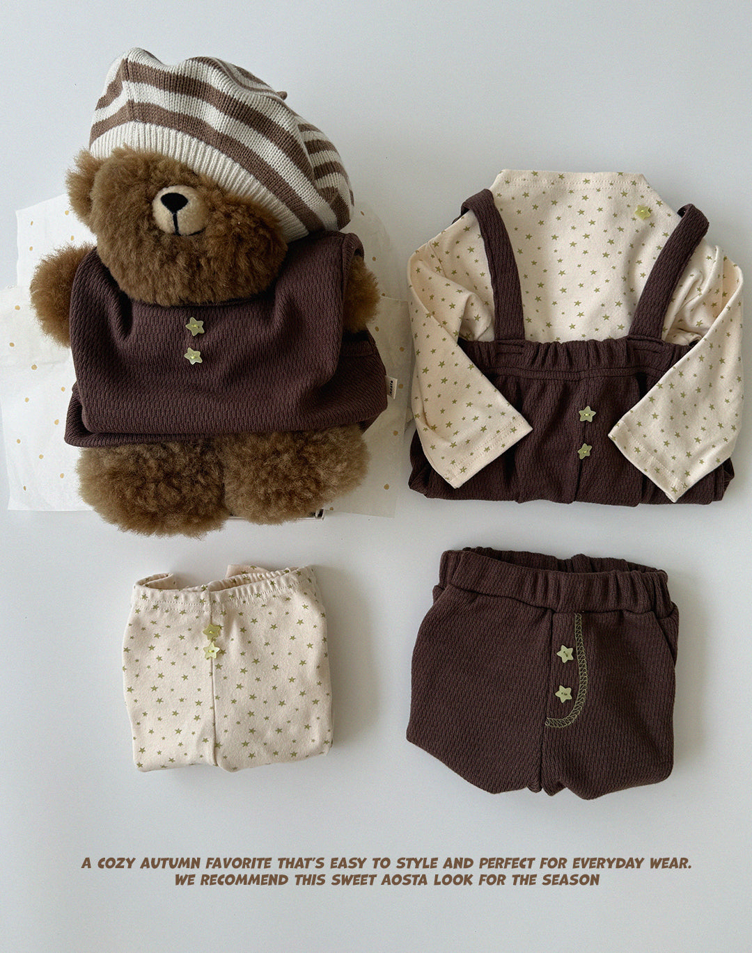 ［Aosta］Star Candy Overalls