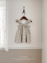 Garden frill ribbon one-piece