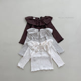 ［mimi market］Anna ruffle collar tops