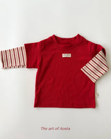 ［Aosta］Crayon Layered Tee