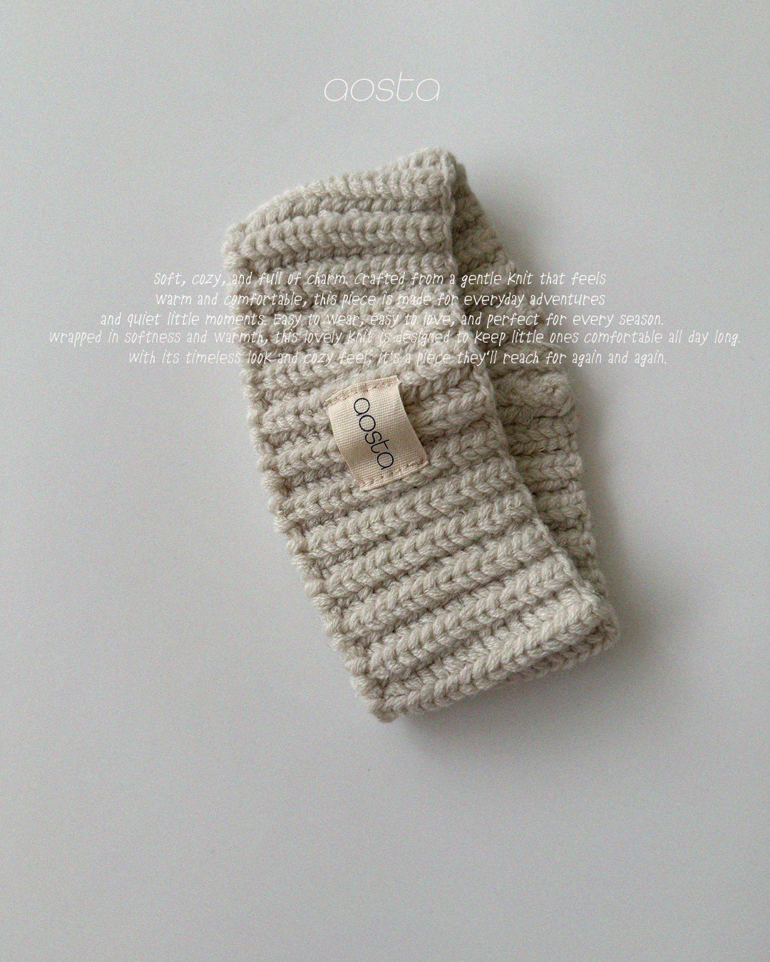 ［Aosta］Knit Cookie Headband