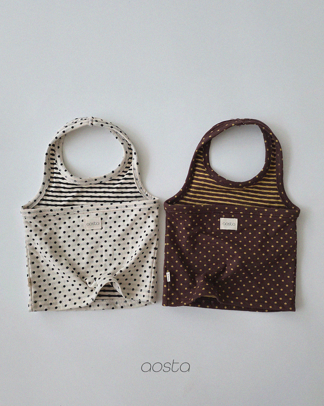 ［Aosta］Choco Chip Halter Neck