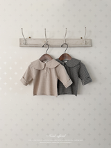 Sunny check sailor blouse