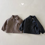 ［Lala land］Caross leather jacket