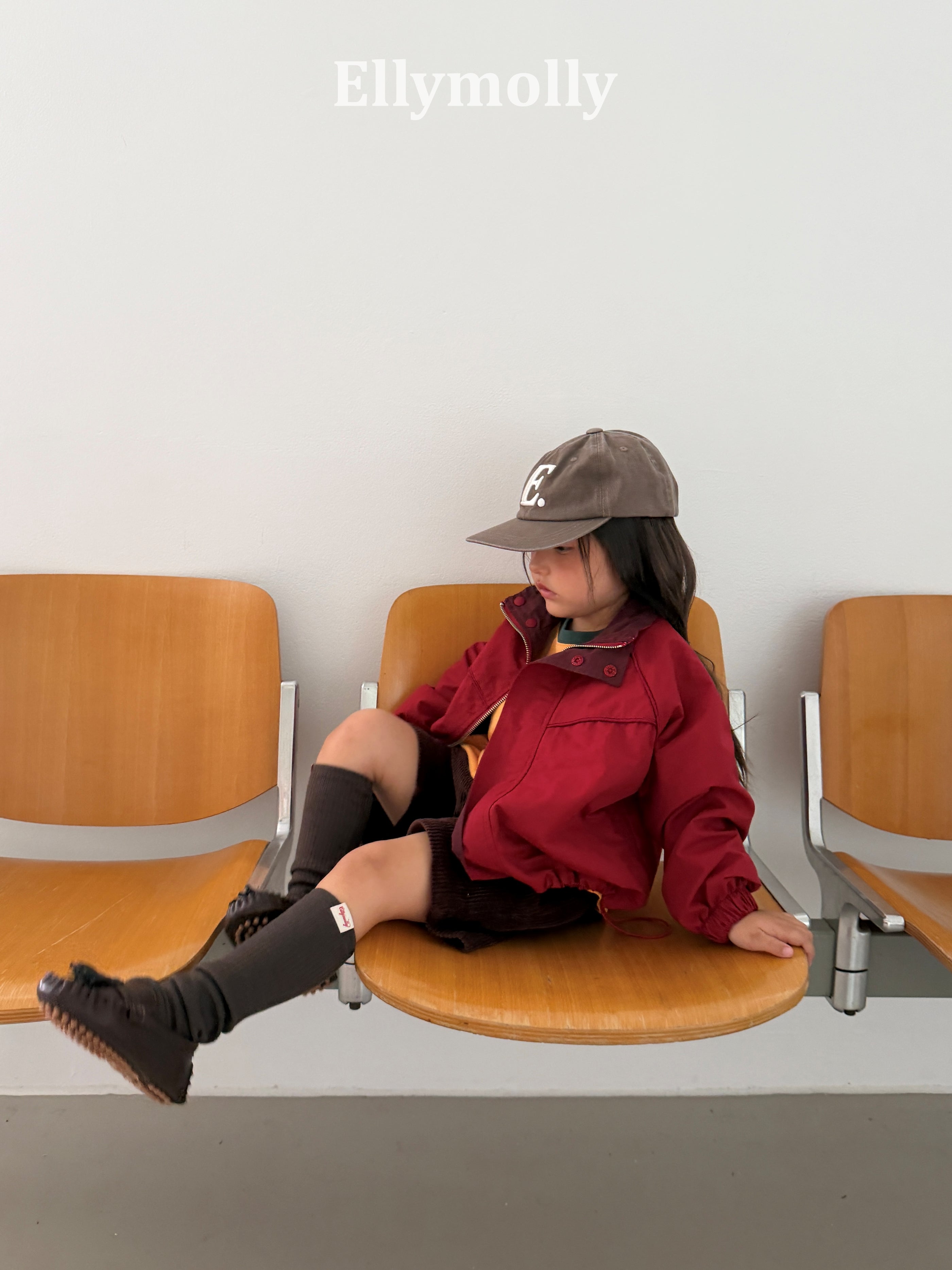 ［ELLY MOLLY］Color block raglan tee