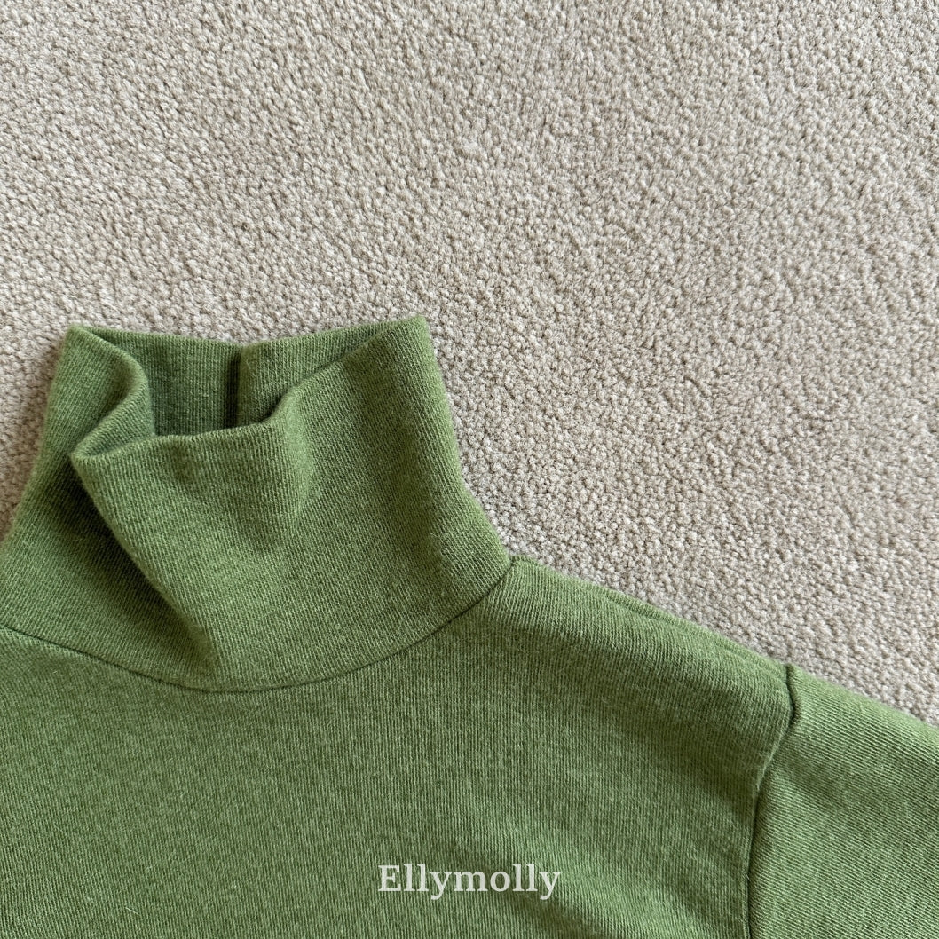 ［ELLY MOLLY］Snow warm turtleneck tee