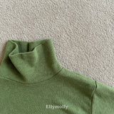 ［ELLY MOLLY］Snow warm turtleneck tee