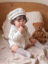 ［OREN］Allo cardigan & beret set