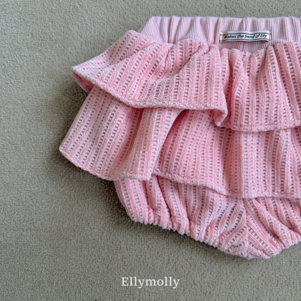 ［ELLY MOLLY］Velvet crunch pants