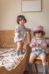［OREN］Leandre check rompers