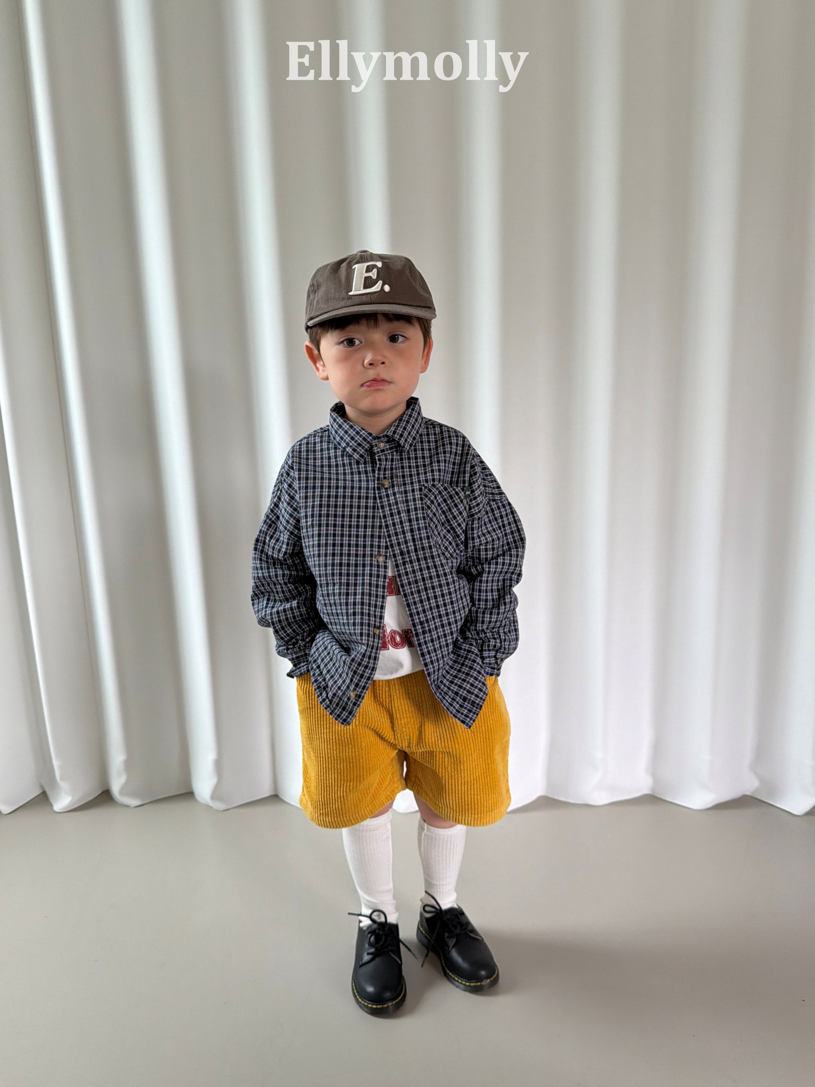 ［ELLY MOLLY］Soda corduroy half pants