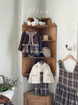 ［OREN］Noirjette check one-piece (kids)