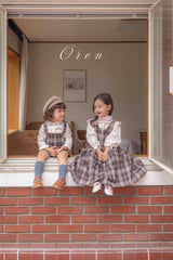 ［OREN］Noirjette check one-piece (kids)