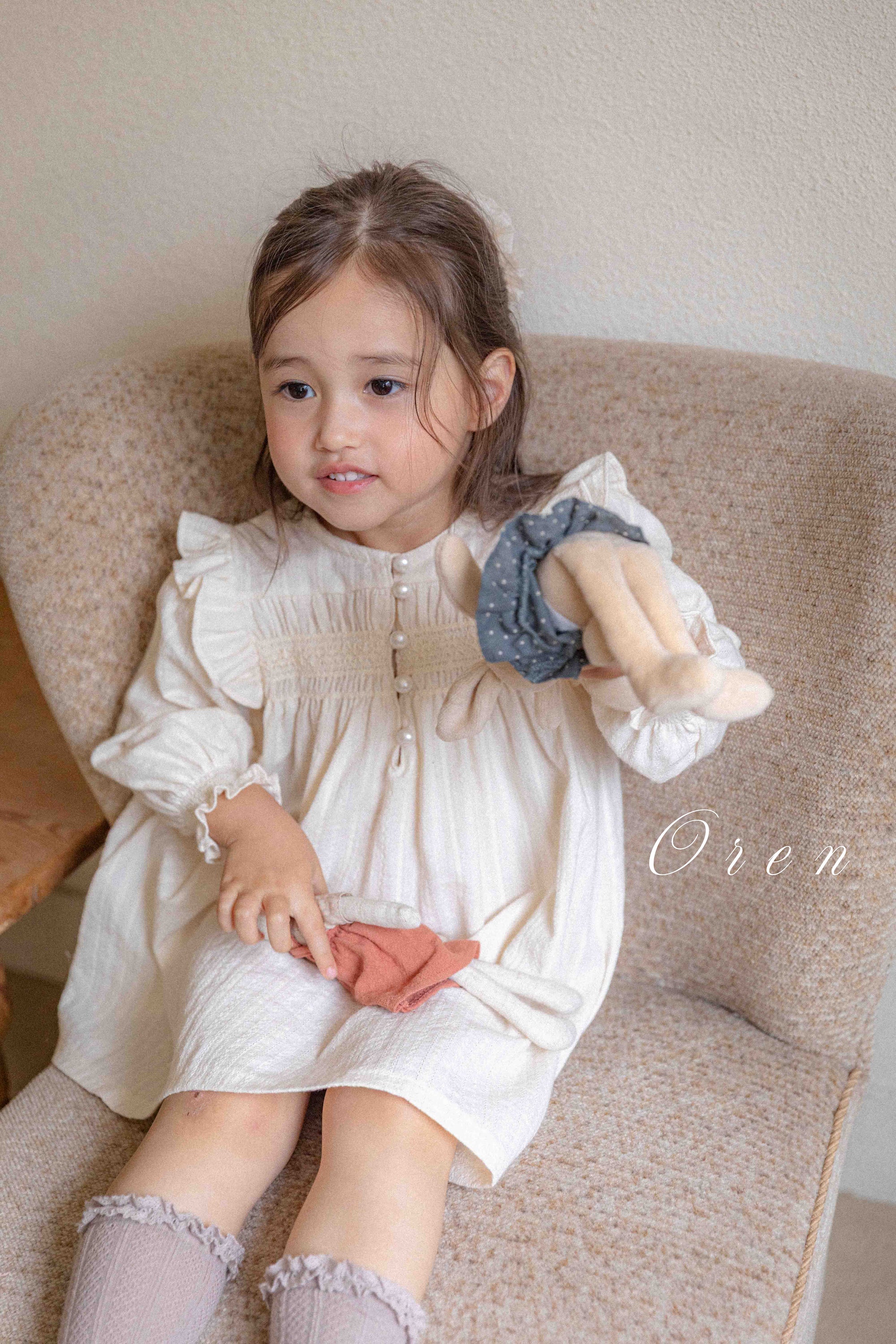［OREN］Miel smocking one-piece