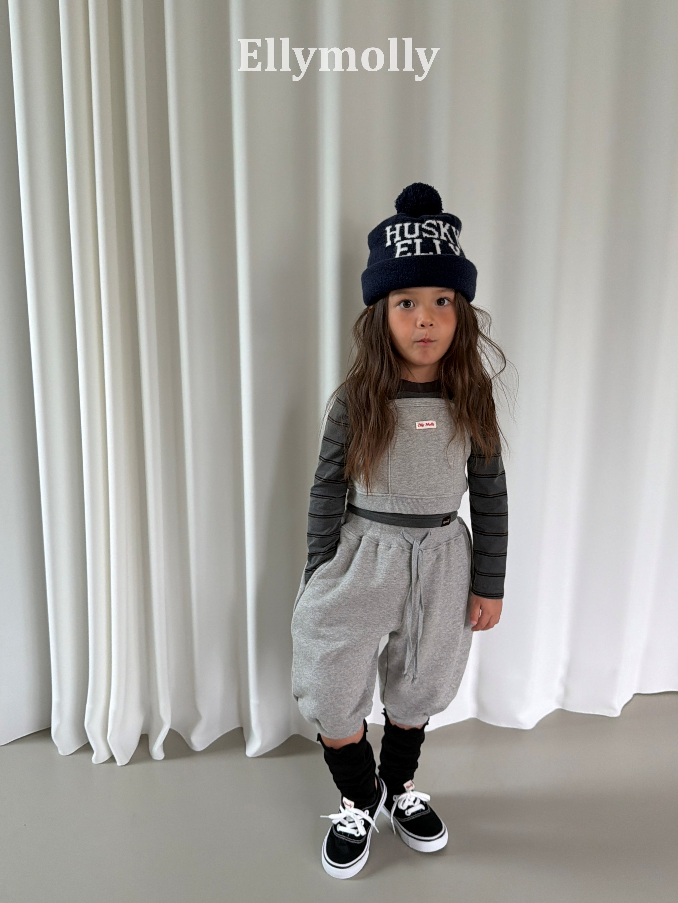 ［ELLY MOLLY］Bubble capri pants