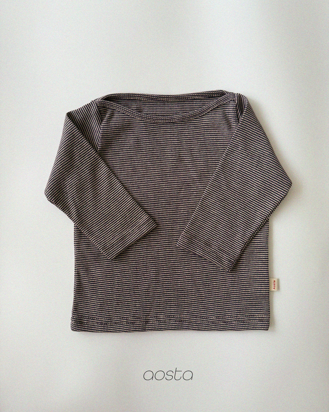 ［Aosta］Boat Neck Tee