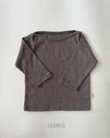 ［Aosta］Boat Neck Tee